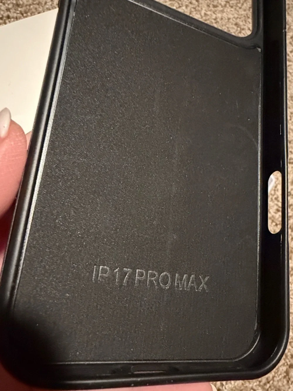 Skyeagle purple & black faux leather folio card case for iPhone 17 Pro Max NWOT